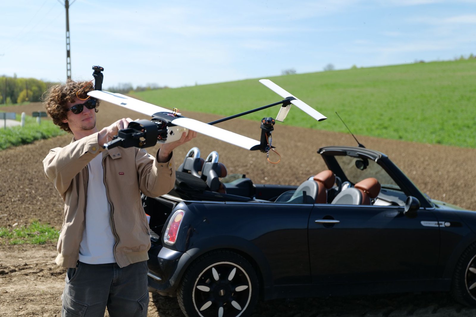 Préparation du drone avant un vol