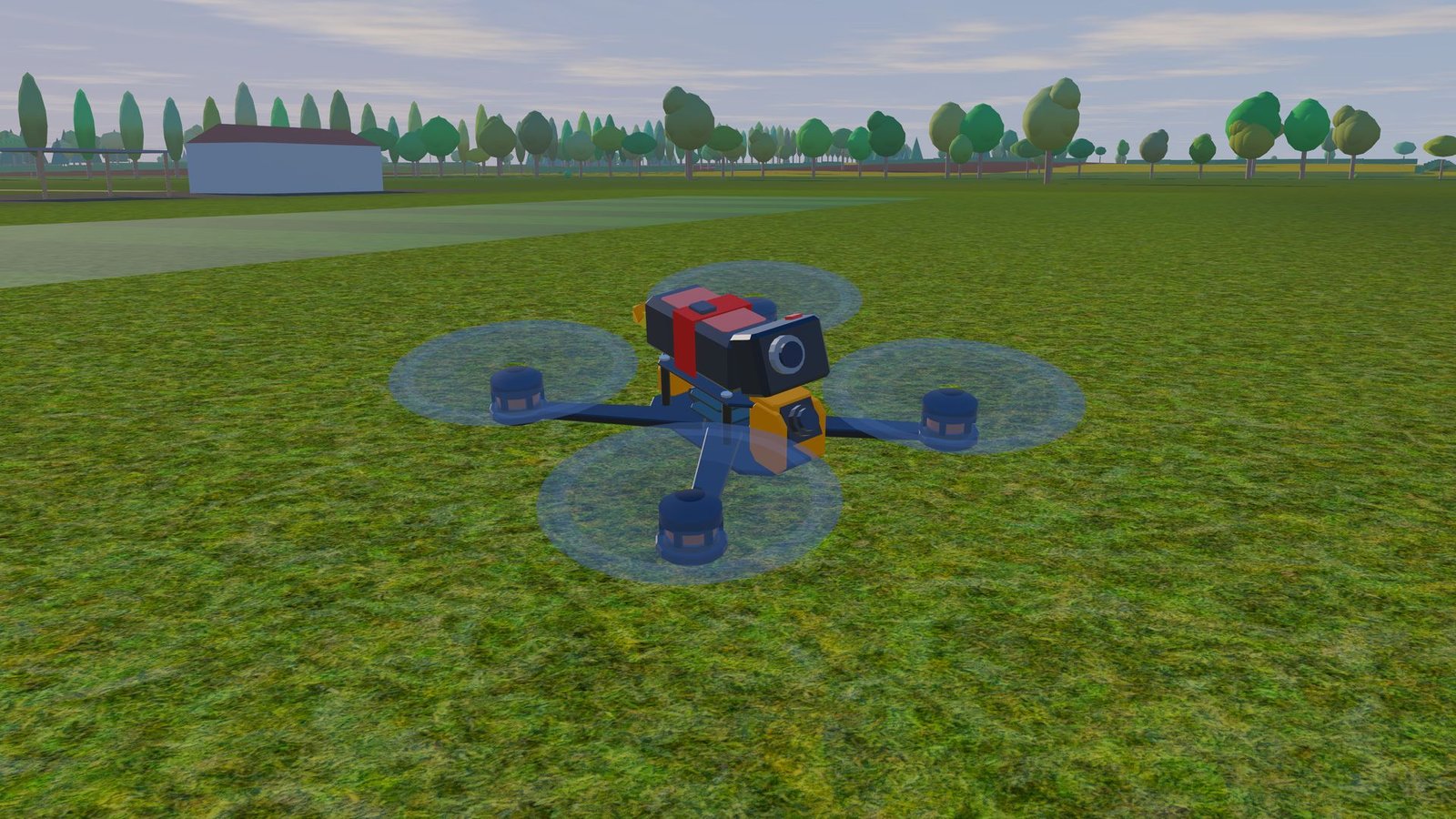 Un drone FPV 5 pouces en gros plan