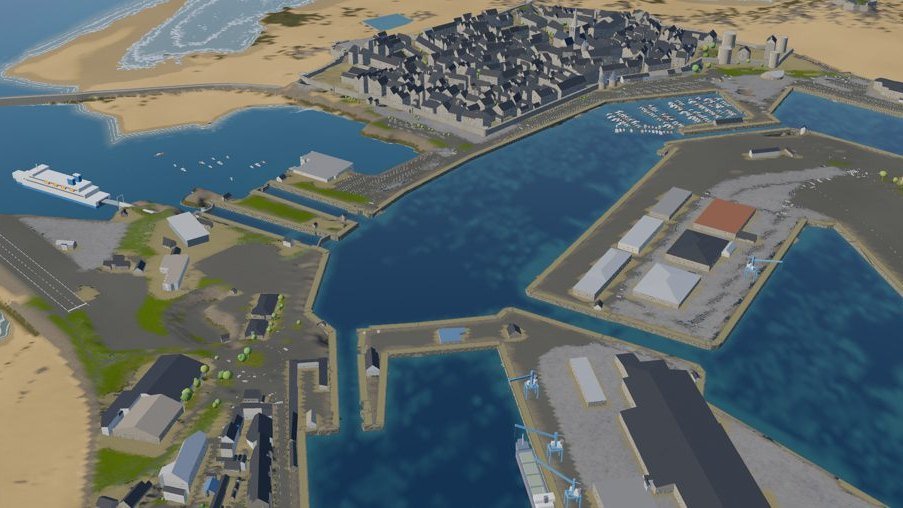 Walled port
